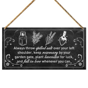 Witches Kitchen Wood Sign Decor, Witchy Gothic Decor for Home Kitchen Dining ... - Picture 1 of 5