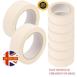 GENERAL MASKING TAPE 50MM - 25MM X 50M DIY CRAFT PAINTER EASY TEAR Fast Delivery