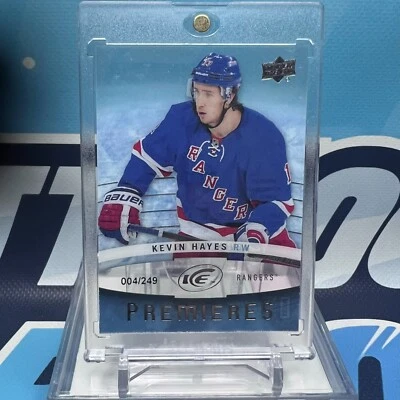 2014-15 UD ICE #147, KEVIN HAYES SSP RC 🔥🔥🔥 Ice Premieres Rookie /249 - Image 1 of 3