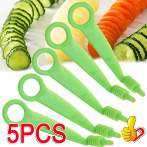 5X Spiral Slicer Portable Potato Carrot Kitchen Vegetable Fruit Cutter Home Tool - Picture 1 of 16