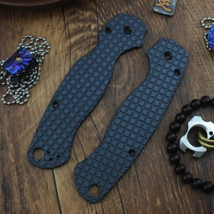 Custom DIY Titanium Handle Patches Grips Scales for Spyderco C81 Paramilitary 2 - Picture 1 of 6