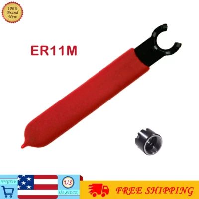 Tuerca y llave de sujeción tipo ER11M para torno portabrocas de fresado CNC Foto 1 de 4