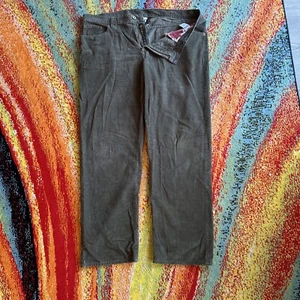 Vintage Lucky Brand 5-Pocket Corduroy Pants Men 40 x 32 Green - Picture 1 of 6