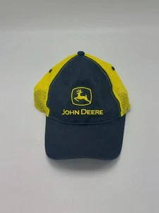 John Deere Truckermütze Mesh schwarz gelb Druckknopflasche verstellbar - Bild 1 von 6