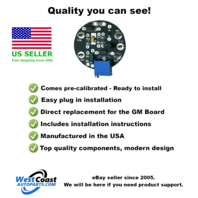 Placa de circuito tacómetro Camaro Foto 1 de 3