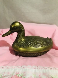 Vintage Messing Ente Leonard - Bild 1 von 4