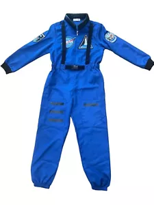 Disfraz ASTRONAUTA EXPLORADOR ESPACIAL NIÑOS 4-6 parche azul NASA puños elásticos - Imagen 1 de 7