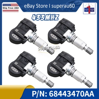 4x TPMS TIRE SENSORS For Dodge Durango Jeep Grand Cherokee 2020-2021 3.6L 5.7L - Image 1 of 4