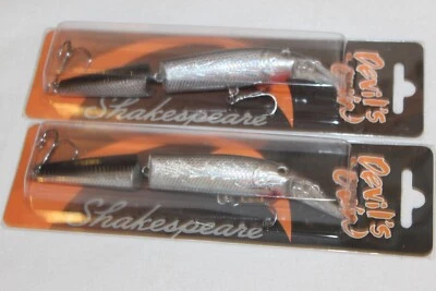 2x Shakespeare Devil's Own " Silverside Jointed" Wobbler 150mm 18,5g - Bild 1 von 2