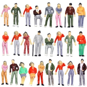 Figuras pintadas de personas a escala O de trenes modelo P43 50 piezas - Imagen 1 de 8