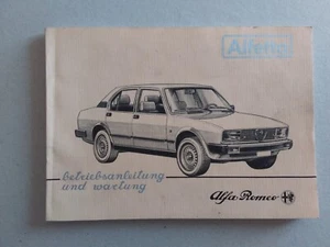 ALFA ROMEO ALFETTA MANUALE DI ISTRUZIONE IN TEDESCO - Foto 1 di 4