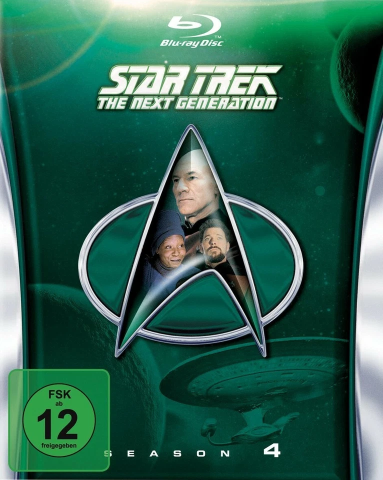 JONATHAN FRAKES PATRICK STEWART - STAR TREK TNG SEASON 4 ++ 6 BLU-RAY NEW  - Image 1 of 1