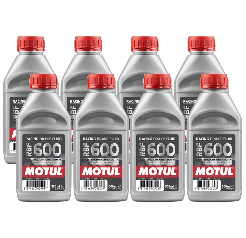 Fluido de freio de corrida Motul RBF 600 FL - 4L AM - Totalmente sintético DOT 4 (8 x 0,5L) - Imagem 1 de 1