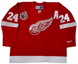 MAGLIA BOB PROBERT 1993 DETROIT RED WINGS CC TAGLIA XXL REVENGE OVER DOMI!!! - Foto 1 di 7