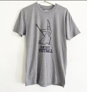 Unisex Fantasy Football Wizard Gray & Navy Blue Short Sleeve T-shirt NFL Funny - Picture 1 of 4