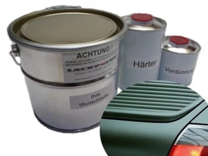 1 Liter Set 2K Autolack Shadow Green Matt Grün Acryl Trend Farbe kein Klarlack - Bild 1 von 1