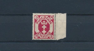Danzig 3 Mark Wappen 1922** gute Farbe Michel 104 b Attest (S27014) - Bild 1 von 2