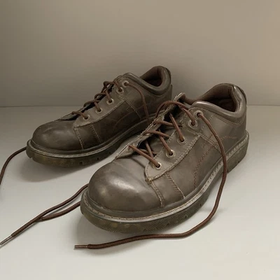 Airwalk Y2K ретро шнурует вверх гранж коричневый мокасины обуви винтажный редкая искусственная кожа - Изображение 1 из 4