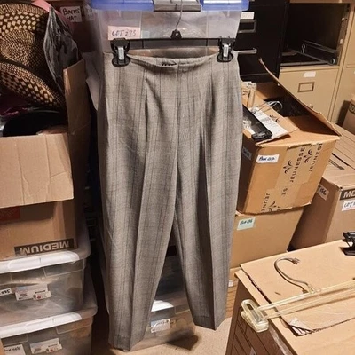 ¡NUEVO! Pantalón de vestir Thalian para mujer a rayas gris/negro talla 10P Foto 1 de 4