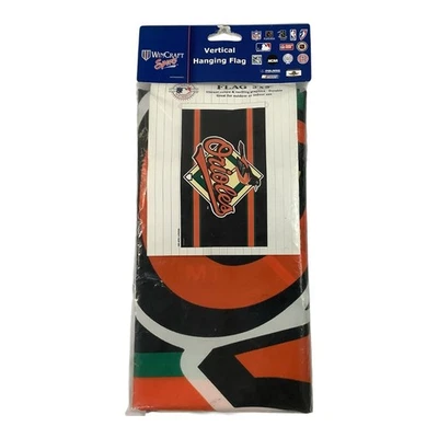 MLB Baltimore Orioles 3’ x 5’   Hanging Logo Flag Wincraft Sports NOS - Image 1 of 4