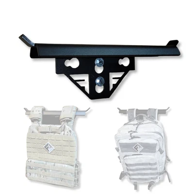 Heavy-Duty Steel Weight Vest / Ruck Hanger – Wall or Rack Mount Gym Storage Hook - Image 1 of 3