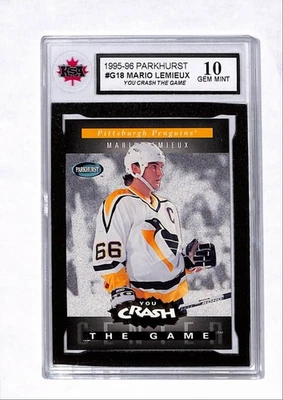 1995-96 Parkhurst Mario Lemieux KSA 10 (Free Shipping $150+) #G18 Foto 1 de 2