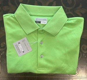 Polo de golf PGA TOUR para hombre L Airflux brillante jazmín verde lima liso elástico - Imagen 1 de 9