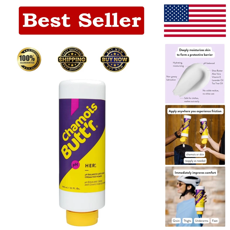 Chamois Butt'r Her' 32oz With Pump Dispenser