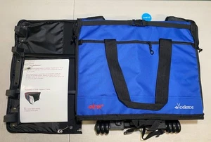 ELNA EXCELLENCE 21” Sewing Machine Rolling Luggage Trolley Bag Case Tote Blue - Picture 1 of 1