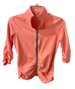 Calvin Klein Performance Activewear Zip Jacket Women's Small Neon Orange - Picture 1 of 5