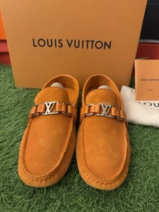Mocasines/mocasines/zapatos de conducción de gamuza naranja Hockenheim Louis Vuitton para hombre - Imagen 1 de 7