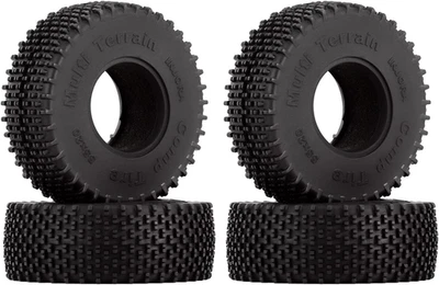 INJORA 1.0 Tires - S5 All Terrain Comp Pin Crawler Tires for TRX4M AX24 SCX24 FC - Image 1 of 4