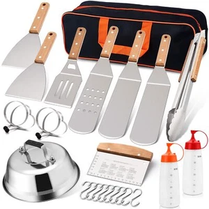 28 Pcs Griddle Accessories Kit Heavy Duty Stainless Steel Griddle Accessories... - Picture 1 of 8