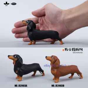 JXK kleiner Dackel Modelltier Hund Figur Sammlung Deko Kinder Spielzeug AUF LAGER - Bild 1 von 17