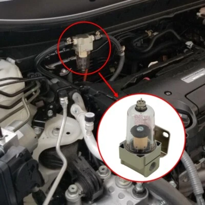 mini serbatoio recupero vapori olio oil breather tank catch 12 mm con portagomma - Image 1 of 3