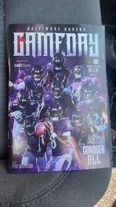 Baltimore Ravens PLAYOFF PROGRAM Ravens VS Steelers 01/11/25 LAMAR JACKSON MINT - Picture 1 of 1