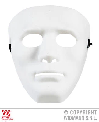 Maske Anonymous weiß Vendetta Fasching - Bild 1 von 4