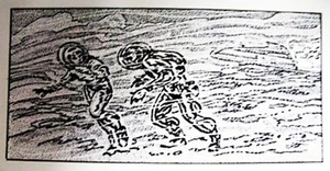 KELLY FREAS HEECHEE # 36 FINAL SCRATCHBOARD DRAWING GATEWAY TRIP FREDERIK POHL - Bild 1 von 1