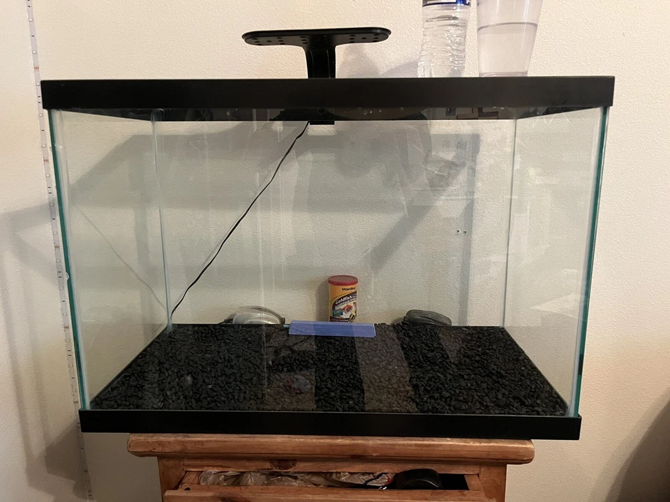 Tanque de acuario Aqueon estándar de vidrio de 20 galones de largo, borde negro Foto 1 de 1