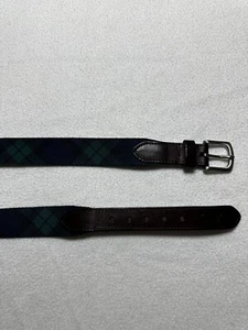 Vineyard Vines Big Kids Boy's size 28 Blackwatch Canvas Belt NWOT READ - Picture 1 of 11