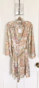 Zara Multicoloured Print Flowing Flared Sleeved Dress Size XS BNWT LAST ONE - Picture 1 of 12