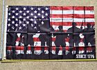 American Flag FREE SHIPPING Veterans Soldiers Since 76 Trump USA Sign Poster 3x5