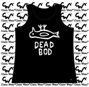 Oficial CHALECO BOD MUERTO culturismo muscular CLEM WEAR para hombre corredor y tanque trasero NUEVO CON ETIQUETAS - Imagen 1 de 8