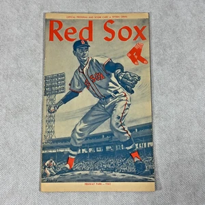 Tarjeta de puntuación del programa oficial Fenway Park 1960 Boston Red Sox vs Chicago White Sox - Imagen 1 de 23