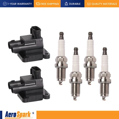 Ignition Coil & Platinum Spark Plug for 1998-1999 Chevrolet Prizm Toyota Corolla - Image 1 of 4