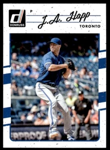 2017 Donruss Baseball Card J.A. Happ Toronto Blue Jays #166 - Picture 1 of 2