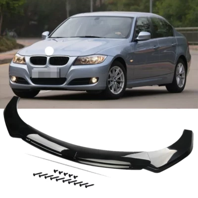 For BMW 318i 320i 325i 328i 330i Glossy Black Front Bumper Lip Spoiler Splitter/ - Image 1 of 4