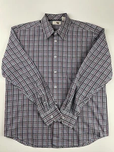 Perry Ellis America Button Up Shirt Men's XL Multicolor Plaid Long Sleeve - Picture 1 of 10