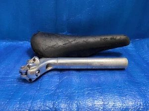 Nitto Jaguar SP72 Seatpost 27.0mm/30mm Rail Width/210mm Long + FG-7P NJS Saddle - Picture 1 of 9