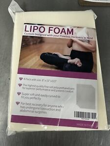 4 Pack Lipo Foam Pads - Post Surgery Ab Board Liposuction Surgery Flattening